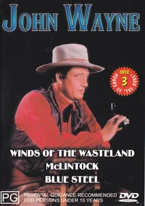 WINDS OF THE WASTELAND / McLINTOCK / BLUE STEEL John Wayne DVD R4 - PAL   SirH70 - Picture 1 of 2