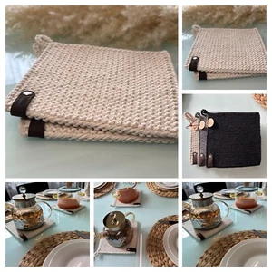 Topflappen Untersetzer gehäkelt Handarbeit Set 2st - Bild 1 von 43