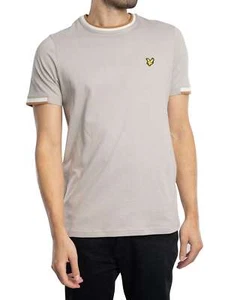 Lyle & Scott de los hombres Camiseta con media punta, Gris - Imagen 1 de 5