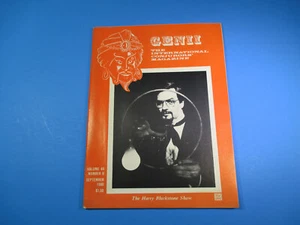 Genii The International Conjurors Magazine September 1980 Harry Blackstone M6727 - Imagen 1 de 2