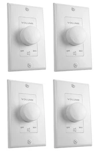 (4) Rockville VOL7035 White 35w 70v Wall Volume Control Zone Controllers - Bild 1 von 8
