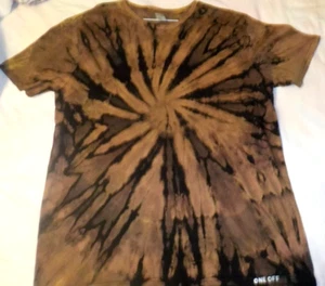 Camiseta para hombre 100% algodón One Off Reverse Tie Dye "tono Tierra" talla XL, nueva. - Imagen 1 de 5