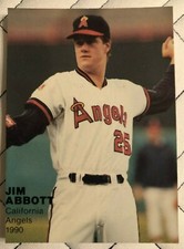 1990 JIM ABBOTT Star Prospects Set (Series 1) Card #8 California Angels LHP RC