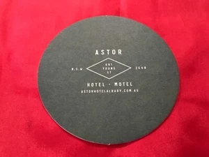 Collectable drink coaster ‘ASTOR HOTEL MOTEL’ New - Picture 1 of 4
