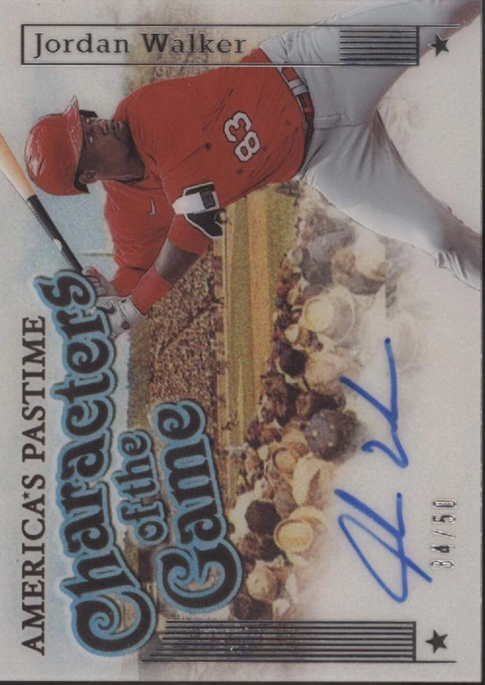 Jordan Walker 2023 Panini America's Pastime Characters of the Game Auto 34/50 - Image 1 of 2