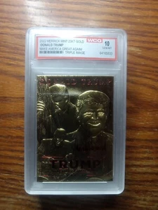 Donald Trump Merrick Mint Gold Signature Edition 10 Hologram Triple Image Mint - Picture 1 of 2