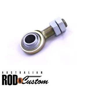 Hot Rod Steering Shaft Support Bearing 3/4" Double D Heim Joint + Nuts Ford Chev - Foto 1 di 4