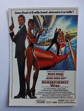 James Bond Movie Postcard Roger Moore Grace Jones Dangerously Yours 