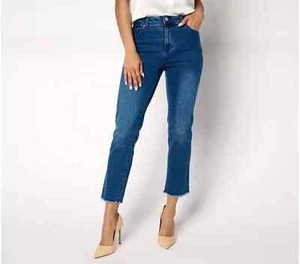 Dennis Basso Petite Riveria Stretch Straight Jean Medium Wash,Petite 6 A681178 - Picture 1 of 1
