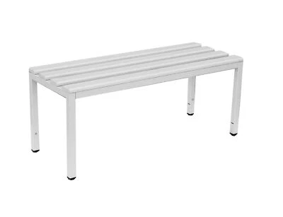 Sitzbank Umkleidebank Bank 400 x 1000 x 400 mm RAL 7035 Lichtgrau - Bild 1 von 4