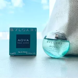 Aqva Pour Homme Marine Bvlgari for men cologne 5ml 0.17 oz MINI EDT Travel Size - Picture 1 of 1