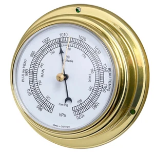 Altitude Barometer Messing 127mm x 50mm frontale Bedienung 852b - Bild 1 von 3