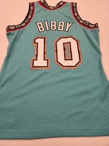 Vancouver Grizzlies NBA #10 Bibby Swingman Mitchell & Ness Basketball Jersey M - Picture 1 of 6