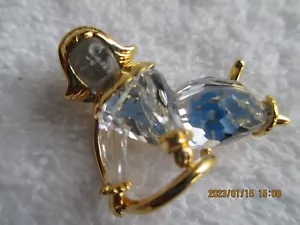Swarovski Crystal Memories Classics Glass Girl Curling NEW With BOX - Picture 1 of 6