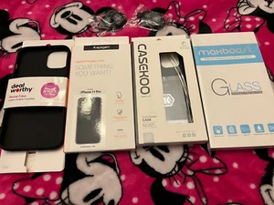 Spigen Casekoo MaxBoost Apple iPhone Case Bundle - Black - iPhone 15 Plus, 11, X - Picture 1 of 4