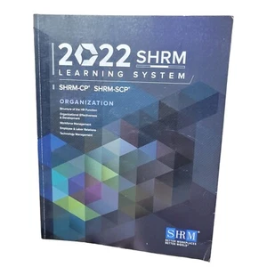 2022 SHRM Learning System Books Organization  SHRM-CP SHRM-SCP Book 1/4 EUC  - Picture 1 of 6