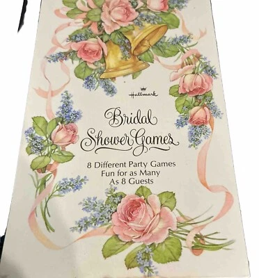 Vintage Hallmark Bridal Shower Games 8 Party Guide Planning Wedding Bells - Image 1 of 4