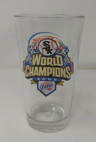 Chicago White Sox 2005 World Series Champions Miller Lite Drinking Pint Glass Cover