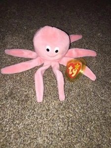 Ty Beanie Babies Inky the Octopus PVC Pellets Tag Error - Retired 1993 - Picture 1 of 10