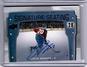 Justin Barron Rookie Signature Seating Auto 2021-22 Premier #PSS-JB - Picture 1 of 2