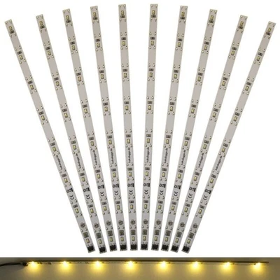 LED Waggonbeleuchtung Innenbeleuchtung warmweiß 230mm H0 TT Waggon 10 Stück S029 - Bild 1 von 4