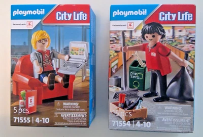Playmobil 2 x Packungen City Life Kaufland 71554 & 71555 Neu in OVP