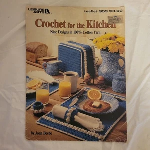 Leisure Arts Leaflet #953 Crochet for the Kitchen by Joan Beebe - Picture 1 of 2