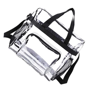  Borsa da viaggio See Through Bag donna Miss grande capacità semplice tote borsetta - Foto 1 di 12