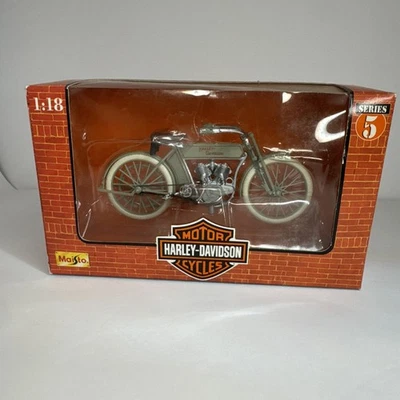 Maisto Harley-Davidson 1942 WLA cabeça chata escala 1-18 motocicleta 2002 militar - Imagem 1 de 4