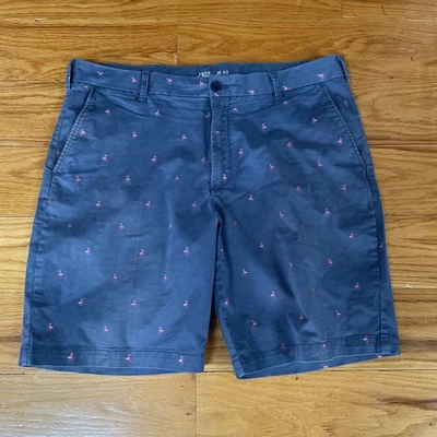 Pantalones Cortos Para Hombre Izod Elastizados 38x9.5 Azul Marino Rosa Flamenco Caribe Prendas Exteriores Foto 1 de 4