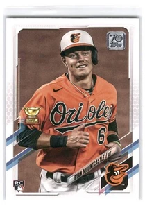 Ryan Mountcastle 2021 Topps Baseball #143a Baltimore Orioles Rookie RC - Imagen 1 de 2