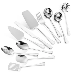 Set Utensili da Cucina in Acciaio Inox 11 Pezzi Utensili da Cucina Hostess Servizio... - Foto 1 di 7