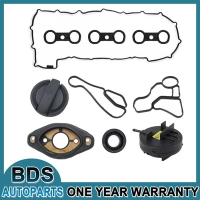 Valve Cover Gasket & Valve PCV Cover Set For BMW X3 X5 Z4 328i 528i 2005-2013 - Image 1 of 4