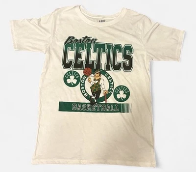 Camiseta NBA Youth XL (16/18) Manga Corta Gráfica Boston Celtics Blanca Nueva con Etiquetas Foto 1 de 4
