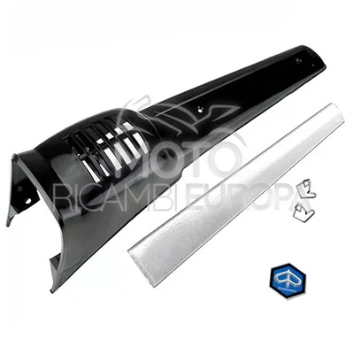 KIT MASCHERINA NASELLO COPRISTERZO NERO MODANATURA PIAGGIO PER VESPA 50 SPECIAL - Immagine 1 di 4