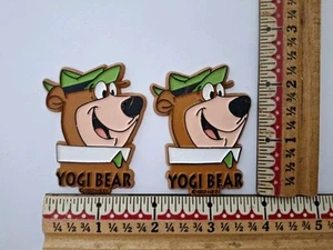 Set 2 magneti in gomma per frigorifero Yogi Bear Hanna Barbera vintage 1998 - Foto 1 di 6