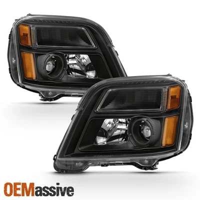 Se adapta a GMC Terrain 2010-2015 estilo OE negro halógeno solo faros de repuesto Foto 1 de 4