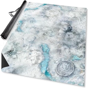 Mantic Games Terrain Crate: Battle Mat: Snowfield 44"x60" - Picture 1 of 1