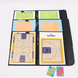 Magnetic Football/Basketball Coaching Board/Tactics Folder Whiteboard Pen Set - Picture 1 of 28