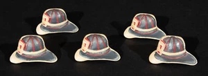 Set of 5 Fire Fighter Helmet Drawer Cabinet Dresser Knob Pulls - Picture 1 of 3