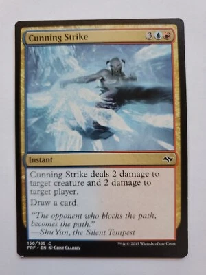 MTG Magic The Gathering Card Cunning Strike Instant Red Blue Fate Reforged 2015 - Image 1 of 2