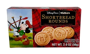 Galletas redondas de pan corto Mickey Mouse Walkers de los parques de Disney caja de 2 oz - Imagen 1 de 2