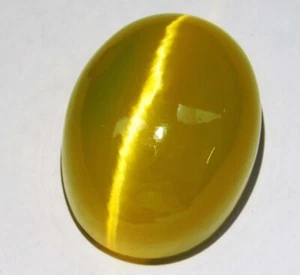 20Ct+ Natural Beautiful Chrysoberyl Cats Eye Oval Cabochon Cut Loose Gemstone - Imagen 1 de 4