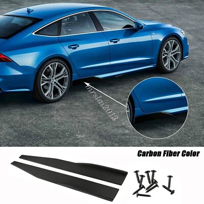 Side Skirt Rocker Splitters Winglet Canard Diffuser Spoiler Extension Universal - Image 1 of 4