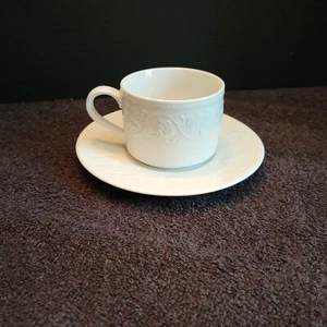 "ALSACE" Stoneware #4242 Cup and Saucer Set by Farberware - Picture 1 of 12