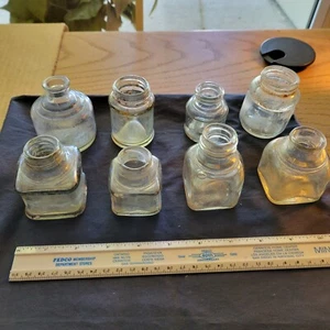 8 antike Tintenflaschen - Bild 1 von 4