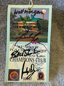 Vintage 63rd Senior PGA Championship Ticket / Firestone Country Club Autographs! - Picture 1 of 4