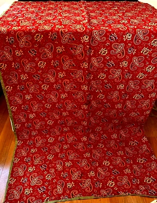 Vintage Uzbek Hand Stitched Paisley Quilt Wall Hanging Bed Cover  XX824 - Image 1 of 4