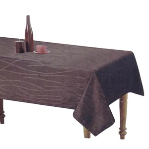 Country Table Cloth Sonata Chocolate Tablecloth Rectangle 140x185cm - Picture 1 of 1