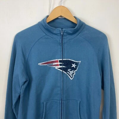 Sudadera con Capucha Retro Deportiva New England Patriots Logo Cremallera Completa NFL Mujer M Foto 1 de 4